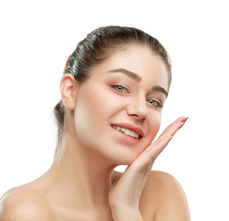 Glow Cosmetics model