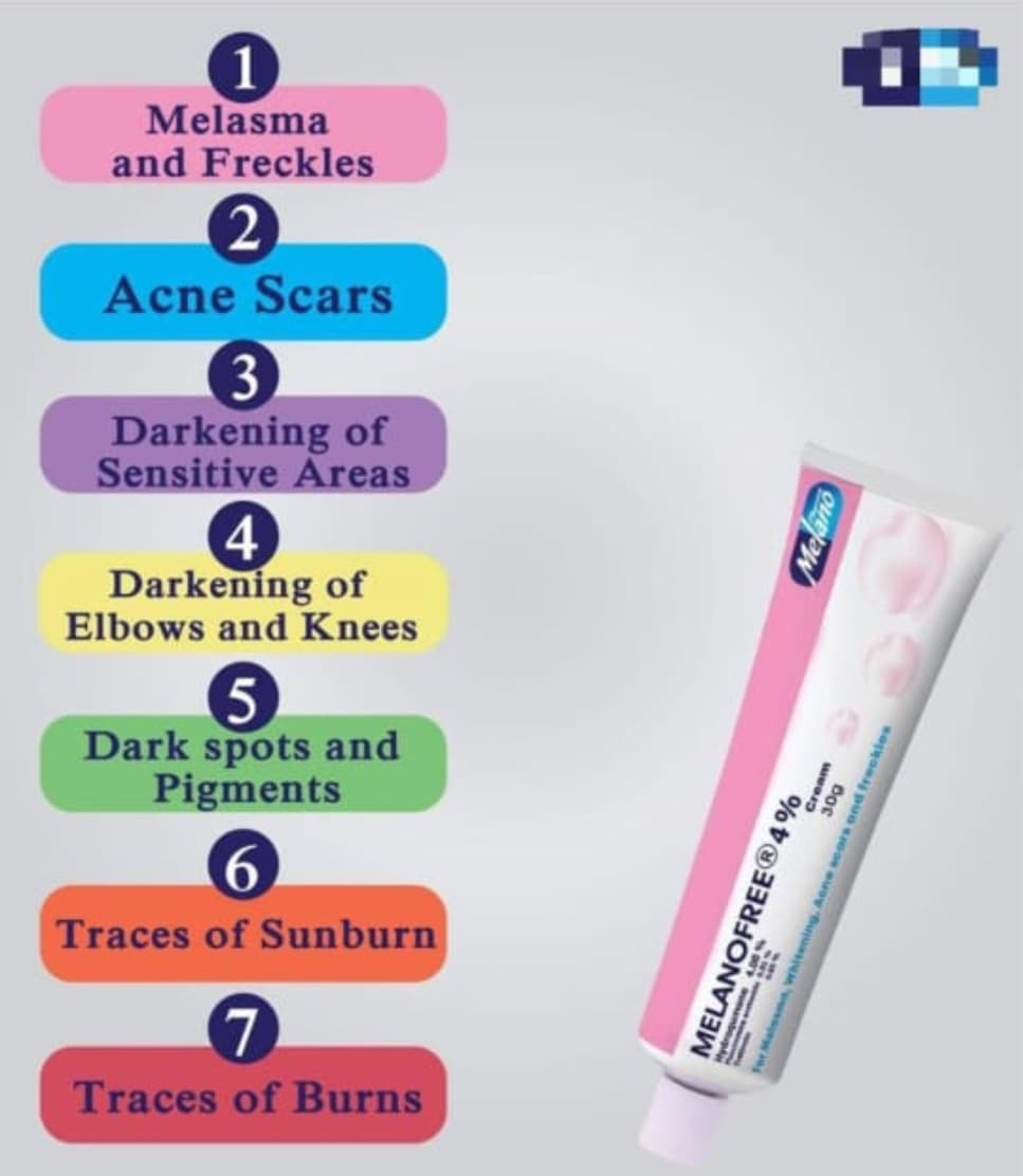 melanofree 4% cream hydroquinone - Main Image